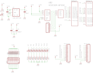 CPLD breakout board schematic